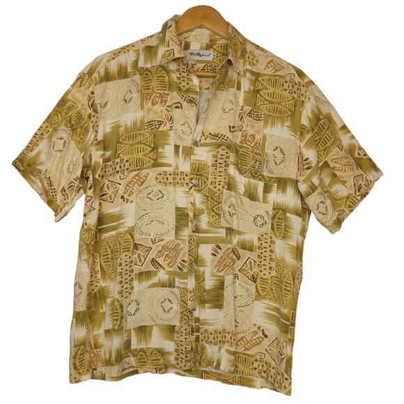 Vintage Tori Richard Men's Short Sleeve Button-Up Hawaiian Shirt Size Small - Picture 2 of 6
